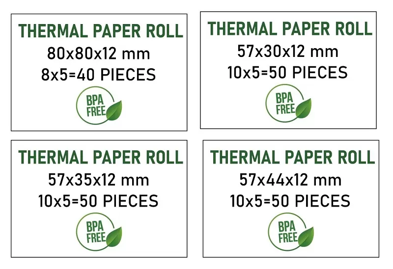 THERMAL PAPER POST AND CASH REGISTER ROLLS